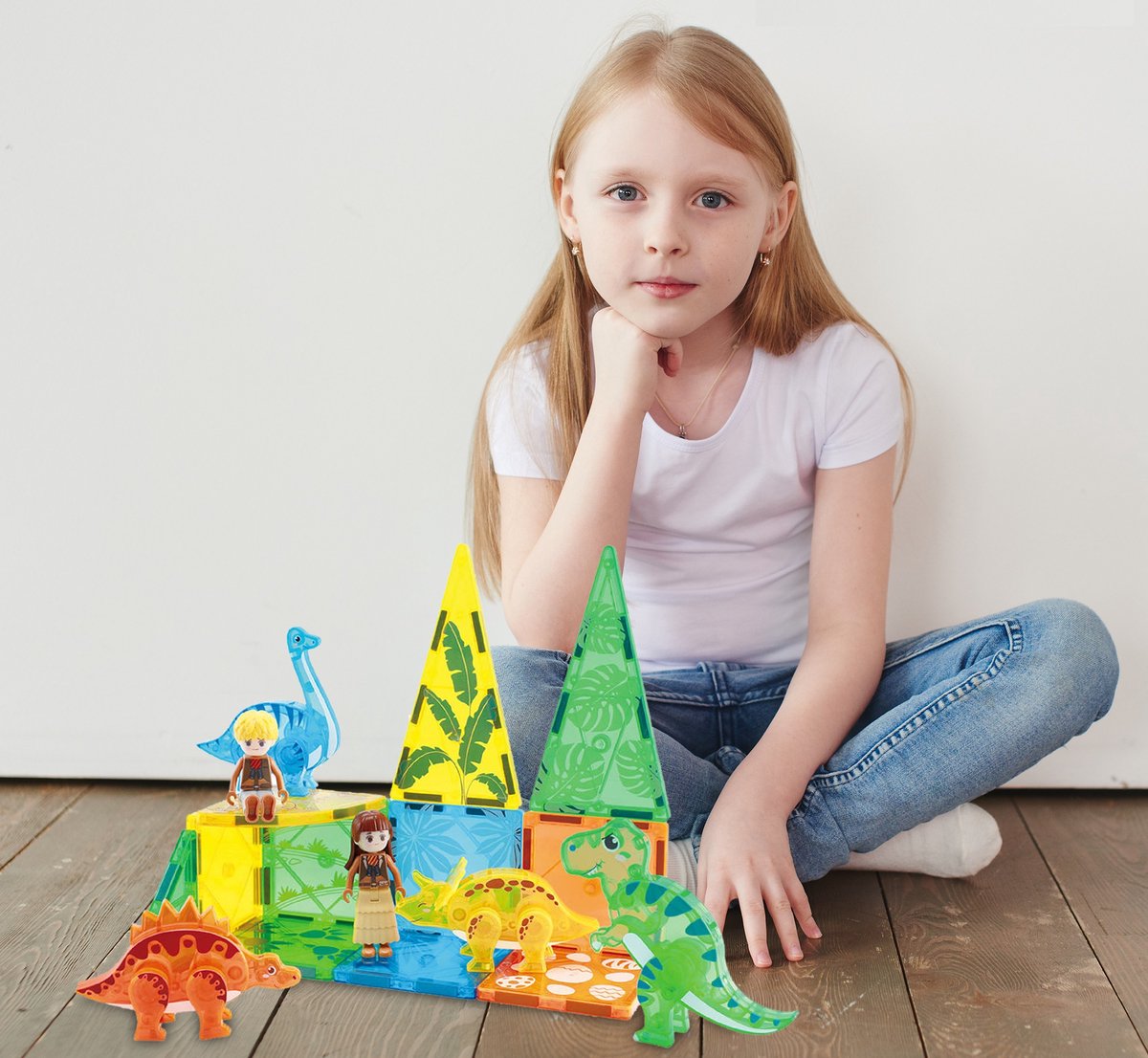 Magnaminds Dino - 49 stuks