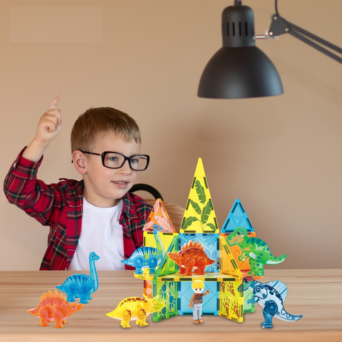 Magnaminds Dino - 49 stuks