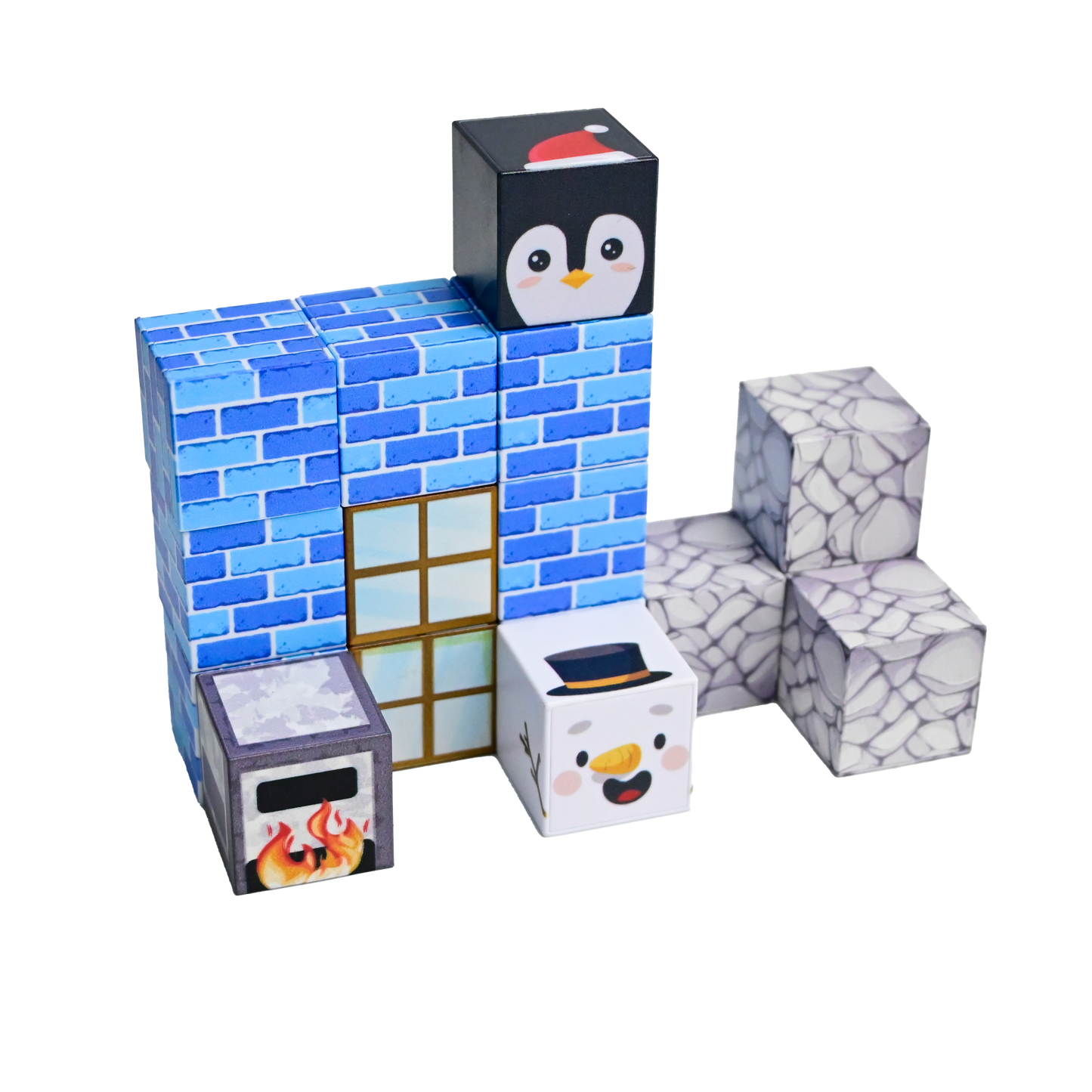 Magnaminds Cubes Winter- 93 stuks