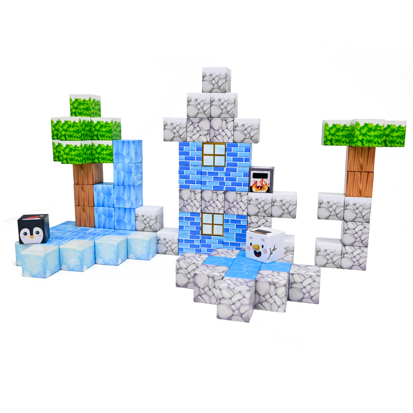 Magnaminds Cubes Winter- 93 stuks