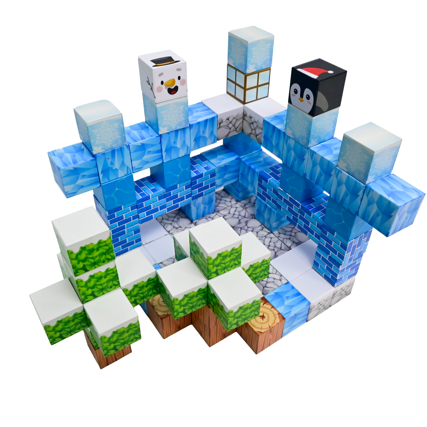 Magnaminds Cubes Winter- 93 stuks