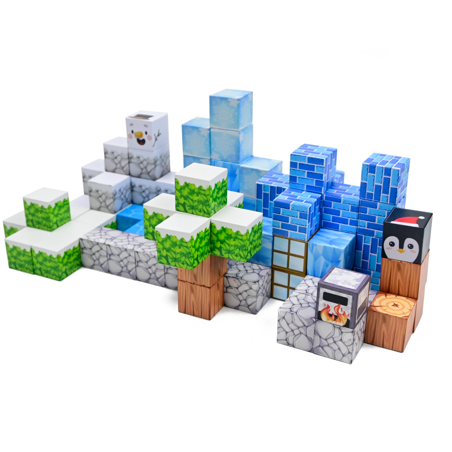 Magnaminds Cubes Winter- 93 stuks