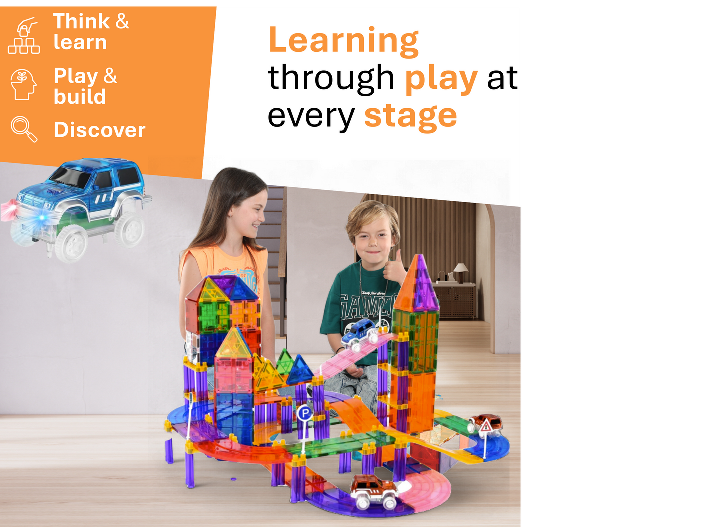 Magnaminds Auto - 122 stuks