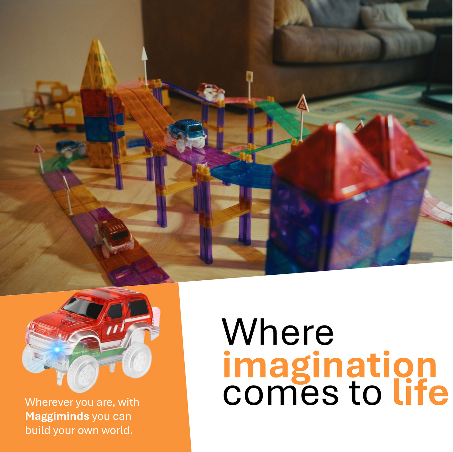 Magnaminds Auto - 122 stuks