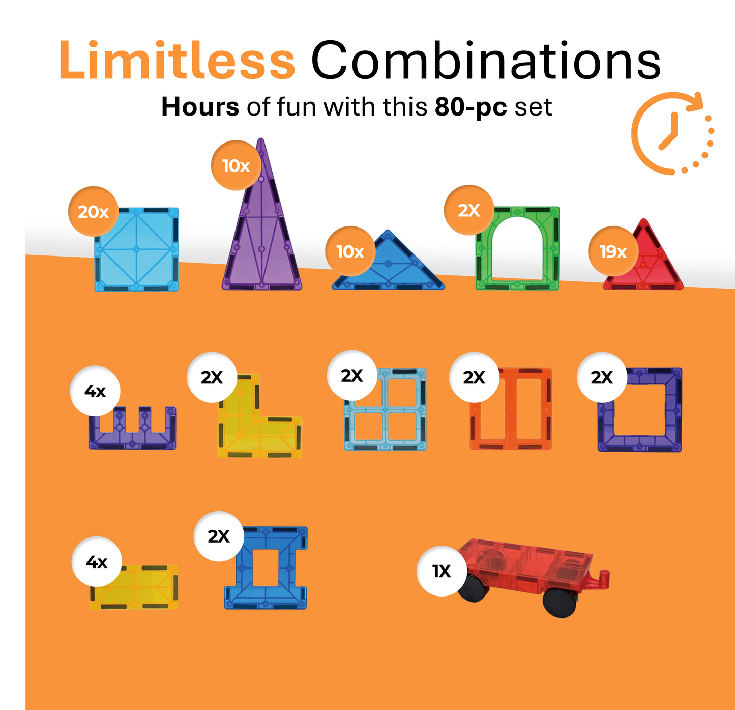 Magnaminds classic - 80 stuks