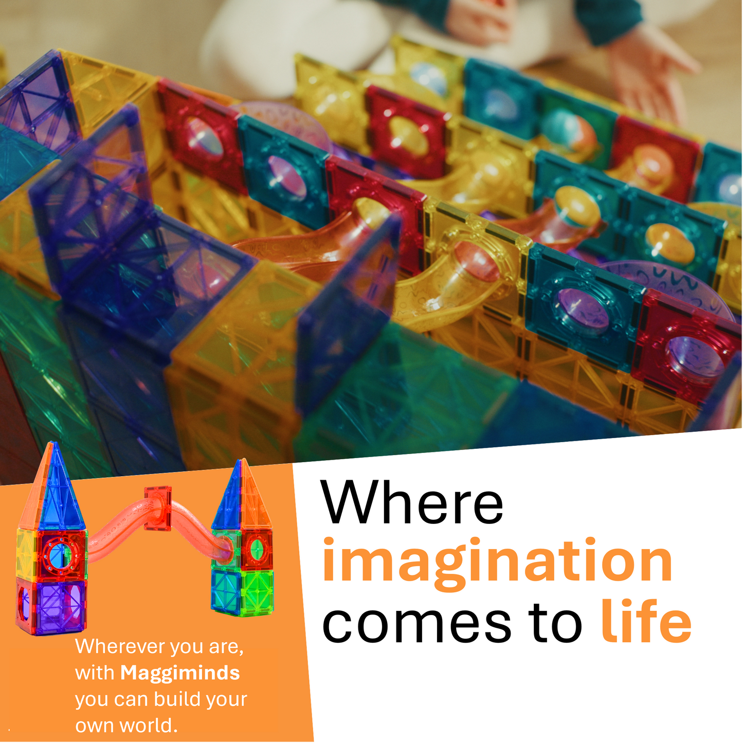 Magnaminds Knikkerbaan - 125 stuks