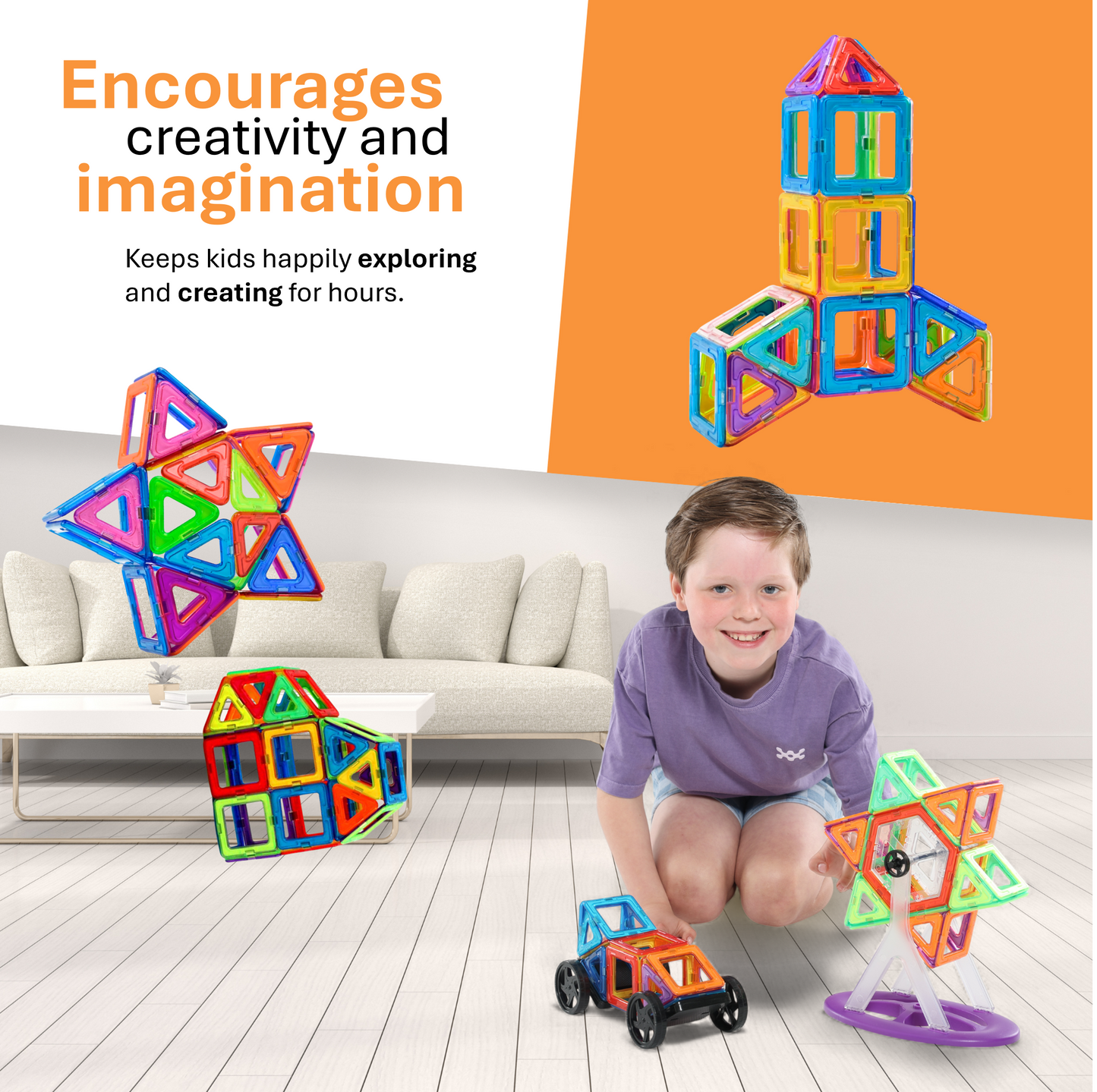 MagnaMinds Open tegels - 84 stuks