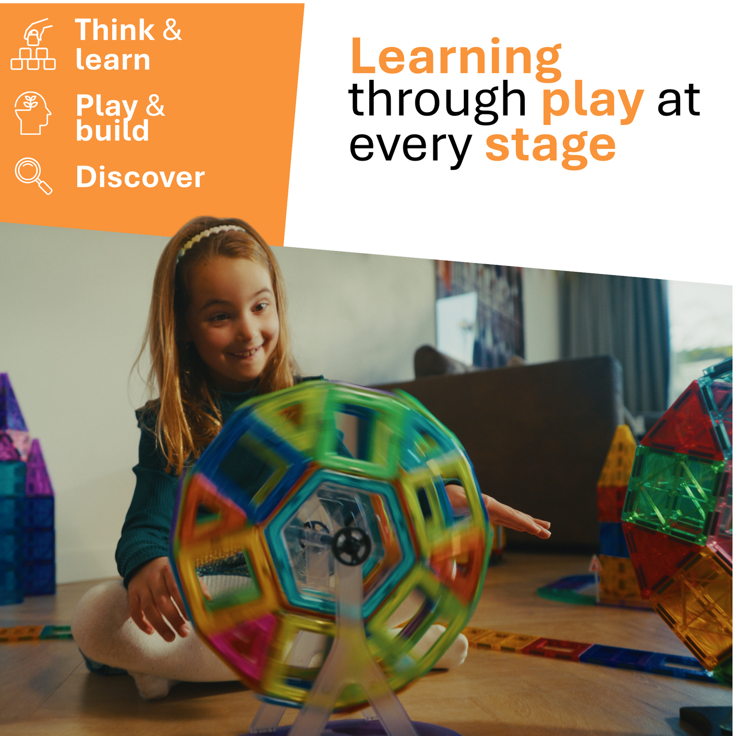 MagnaMinds Open tegels - 84 stuks