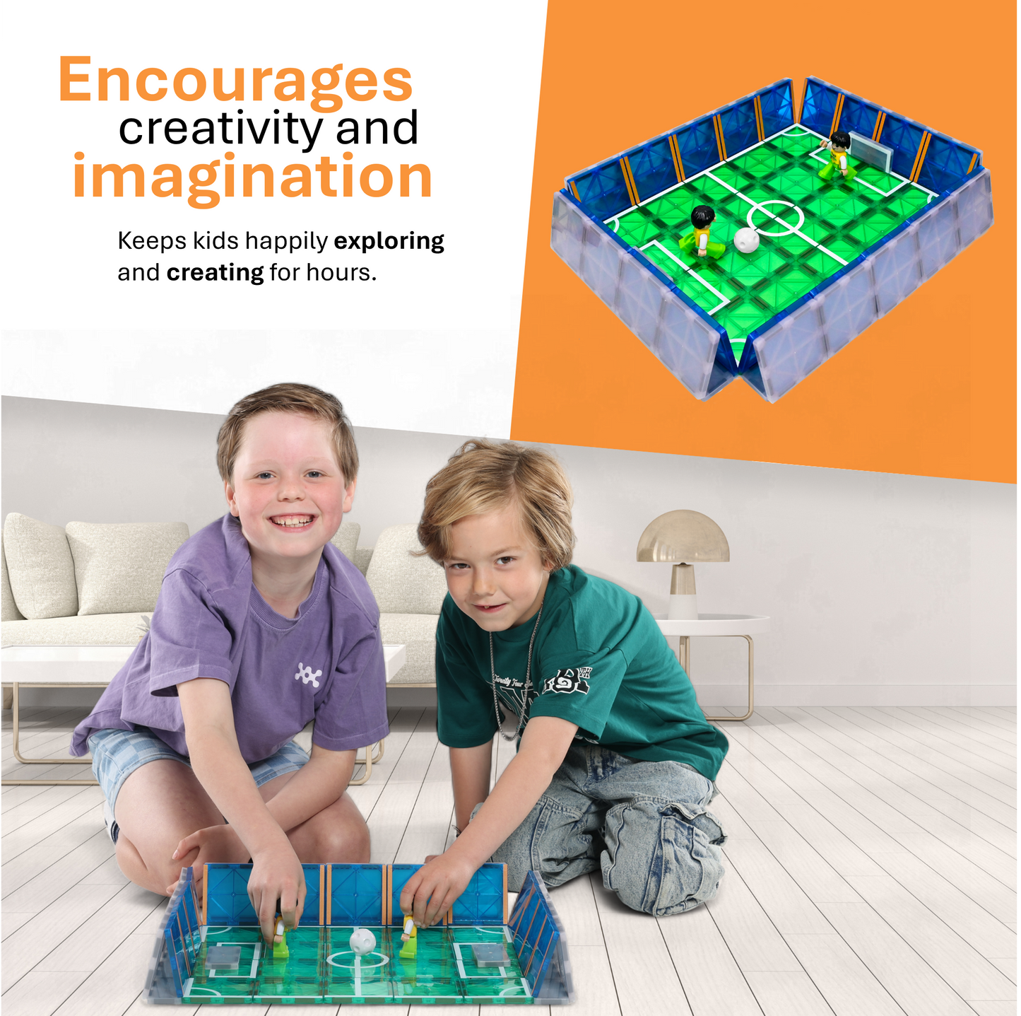 Magnaminds Voetbal Thema - 80 stuks